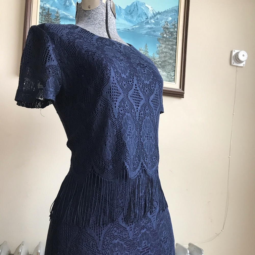 *VINTAGE* Crochet Fringe Dress